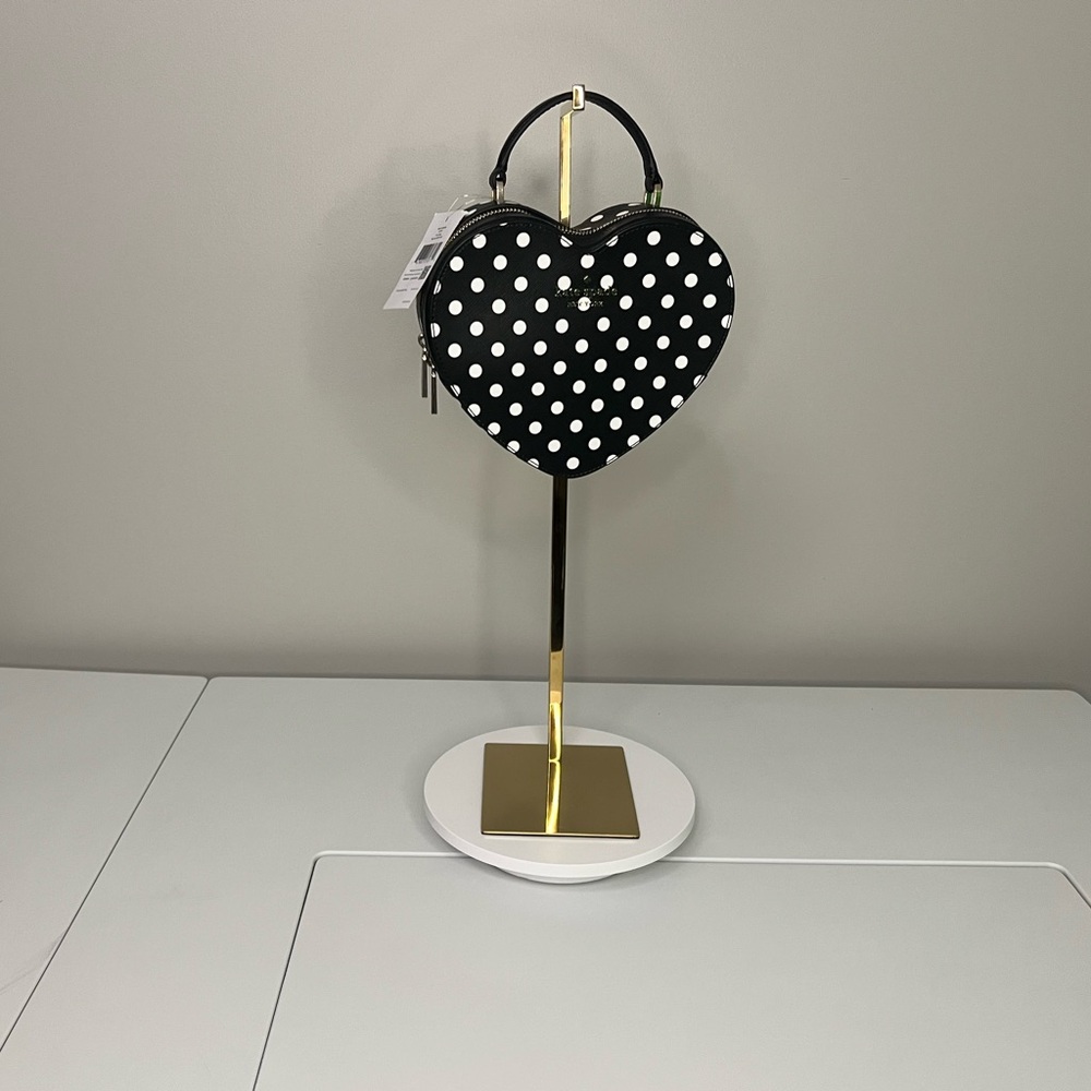 Kate Spade Black and White Polka Dot Crossbody Bag